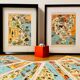 Old poster map of French West Africa Senegal Guinea Sudan - 1931
