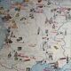 Old MDI school map: France population and Industrie