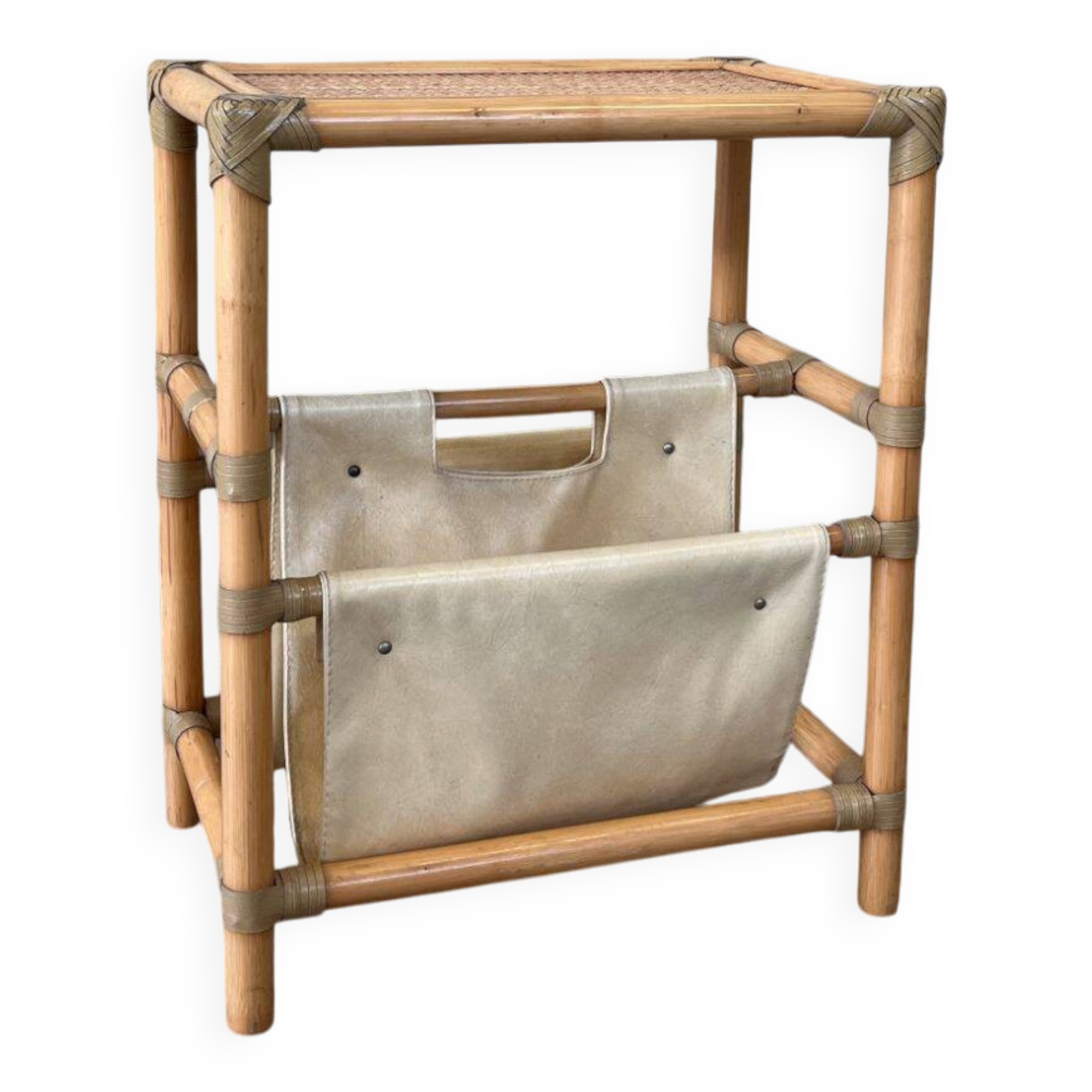 Porte-revues en bambou vintage