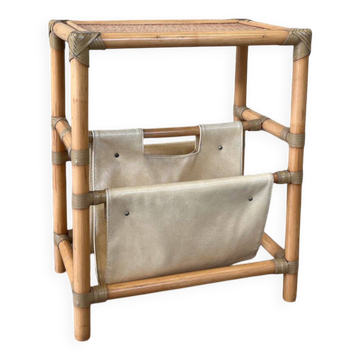 Porte-revues en bambou vintage