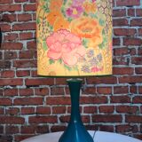 Blue ceramic table lamp