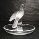Lalique France – Coupelle en cristal à l’oiseau satiné, modèle vintage