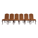 Set of Classic English Upholstered Chesterfield Chairs