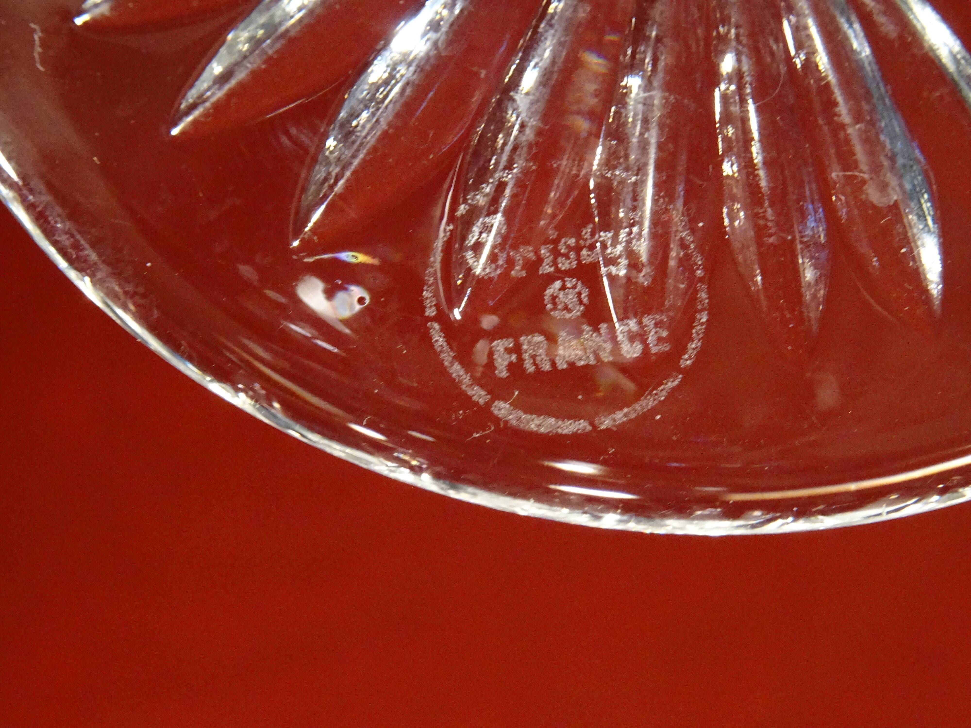 12 crystal crystal glasses stamp Cristal France ref A205/1
