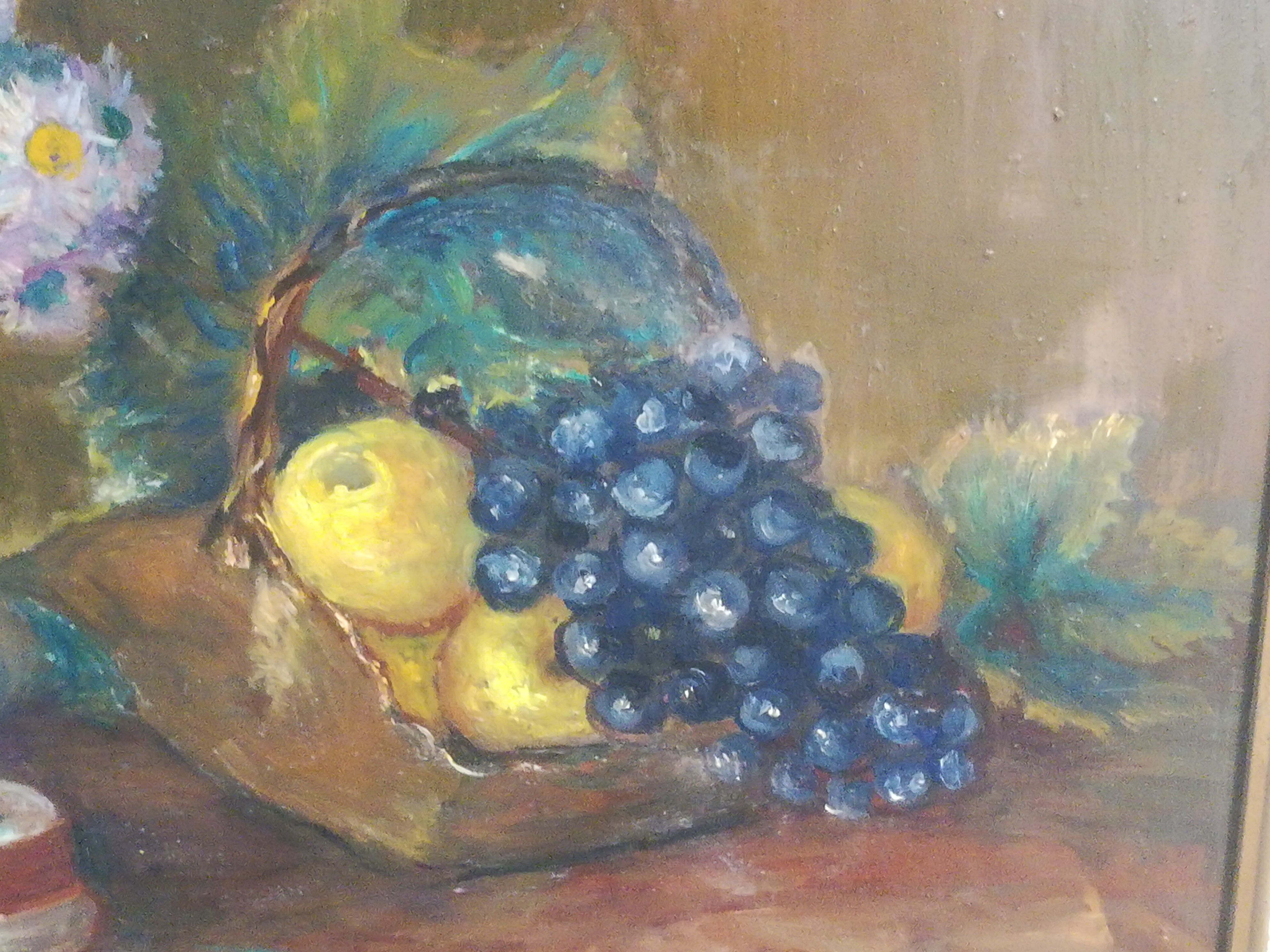Oil on panel still life