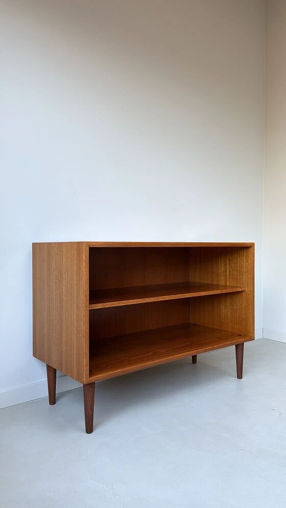 Bibliothèque en bois vintage