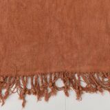 5x7 Terracotta & Brunt Orange Vintage Kilim Rug, 167x210Cm