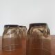 Set of 6 black glasses