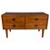Commode basse danoise en teck à quatre tiroirs, années 1960