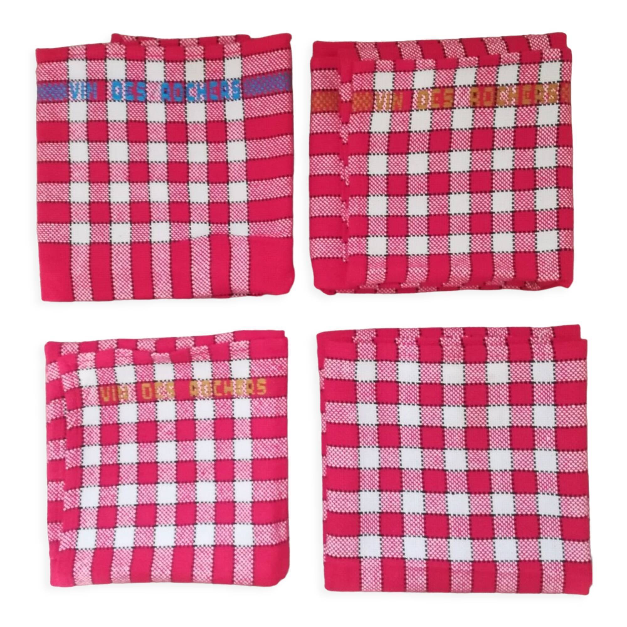 Vintage gingham napkins
