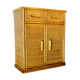 70's rattan storage unit