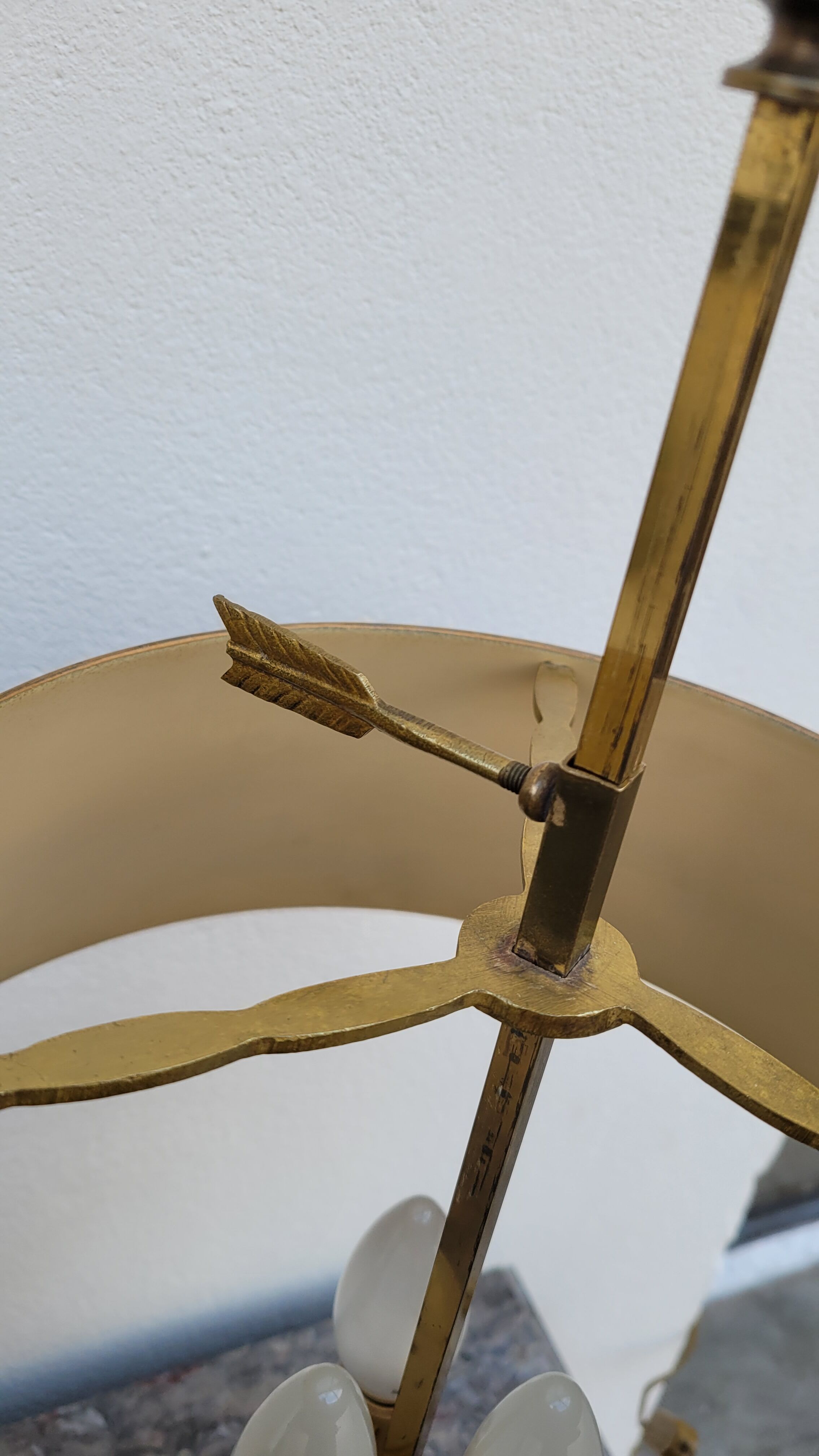 Lampe bouillotte style empire en bronze
