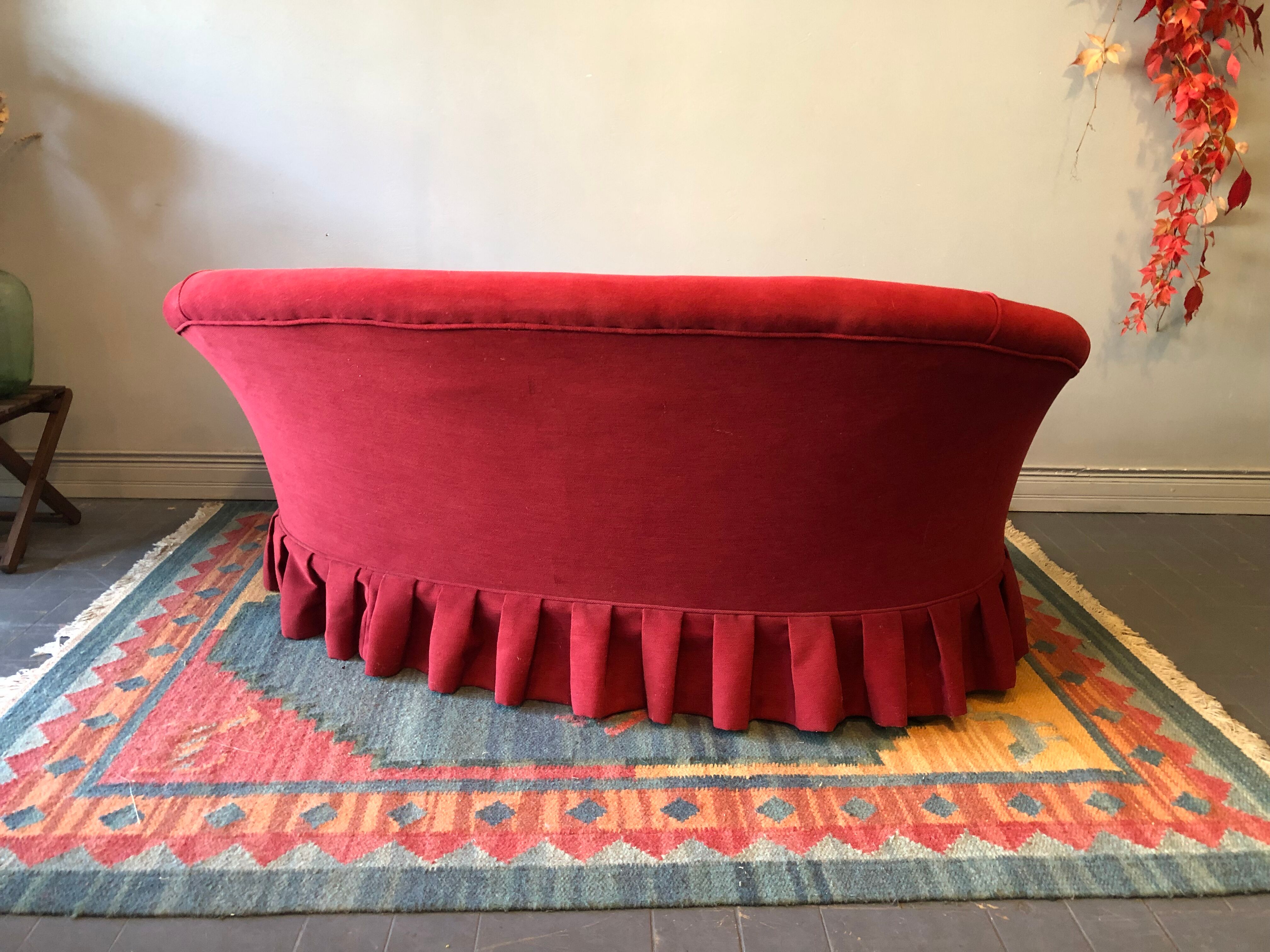 Napoleon III period toad sofa