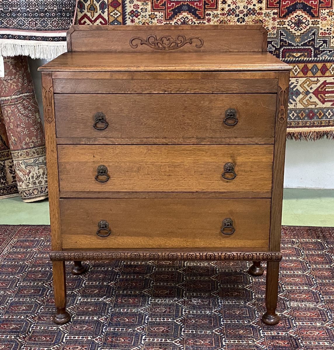 English oak dressing table, dresser 1930