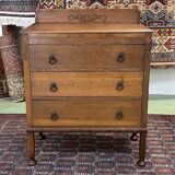 English oak dressing table, dresser 1930
