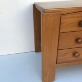 Commodus in solid elm, Maison Regain, 1970s