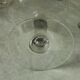 Antique faceted glass champagne coupes