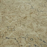 Hand-knotted persian  1970s 220 cm x 327 cm beige wool carpet