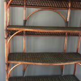 Rattan shelf