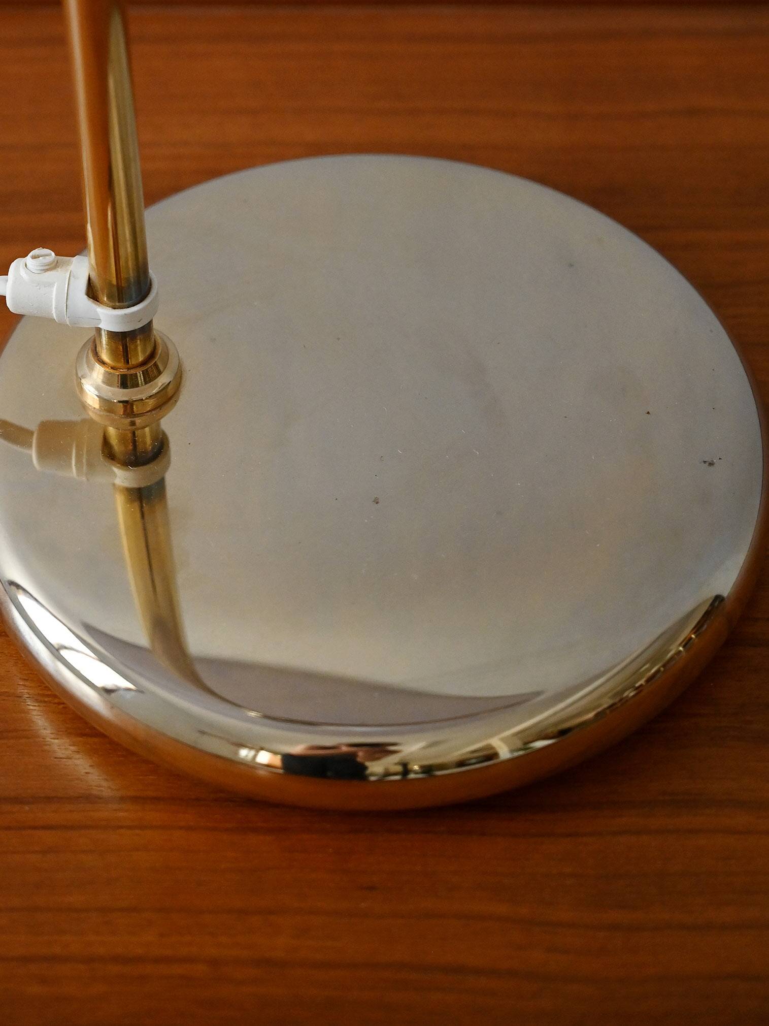 1970s gold table lamp