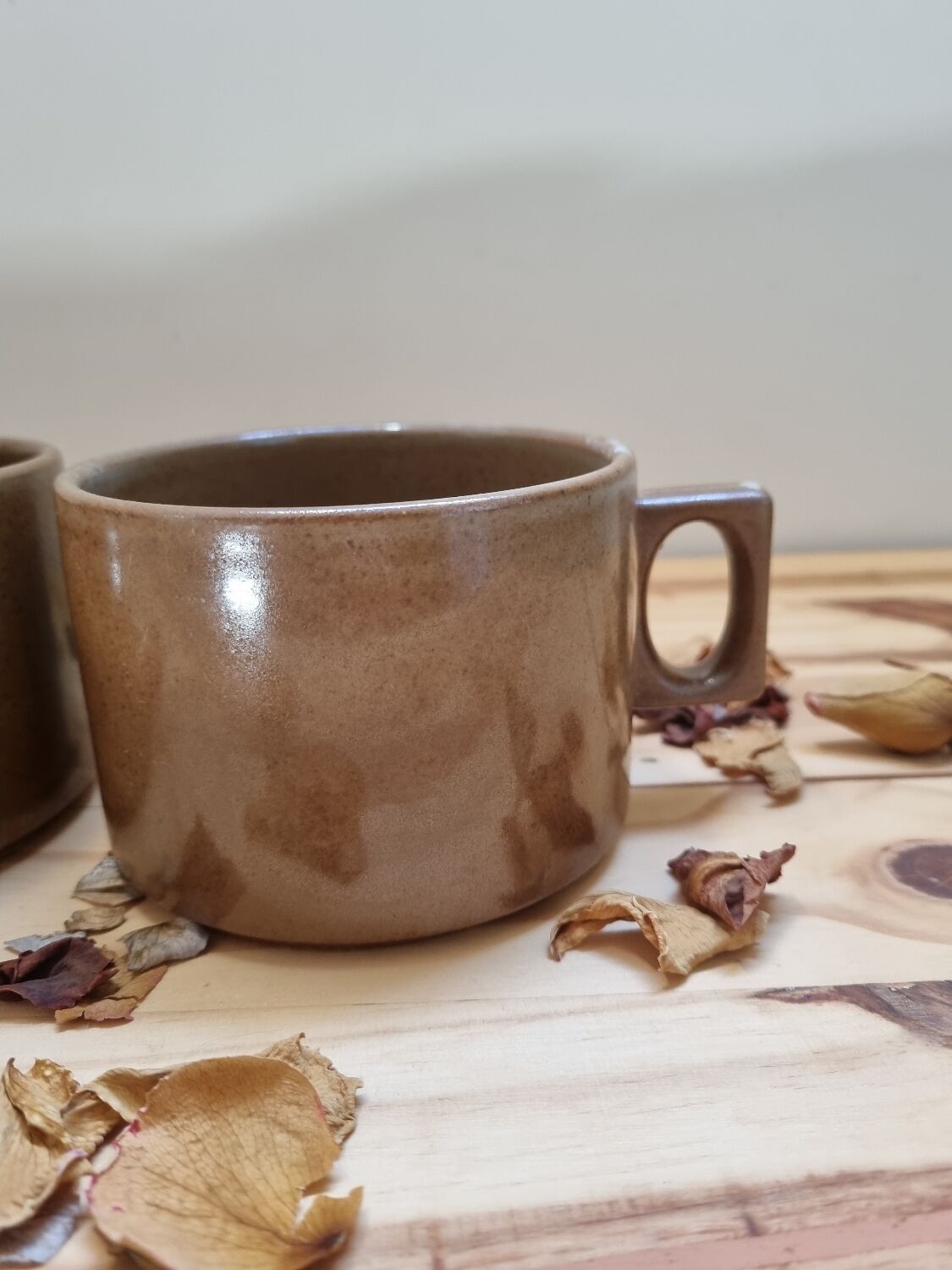 Tasses déjeuner vintage grès grand feu Brenne