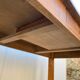 Solid oak farmtop table with 1 drawer