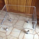 Vintage plexiglass coffee table David Lange 1970s