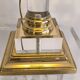 Elegant column lamp signed "Le Dauphin" vintage 70s/80s.