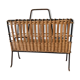 Vintage rattan magazine holder