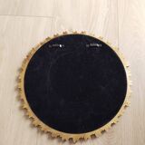 Golden sun mirror, in resin, 31 cm
