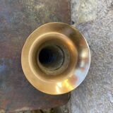 Vase en laiton gravé vintage