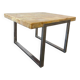 Vintage chrome square coffee table