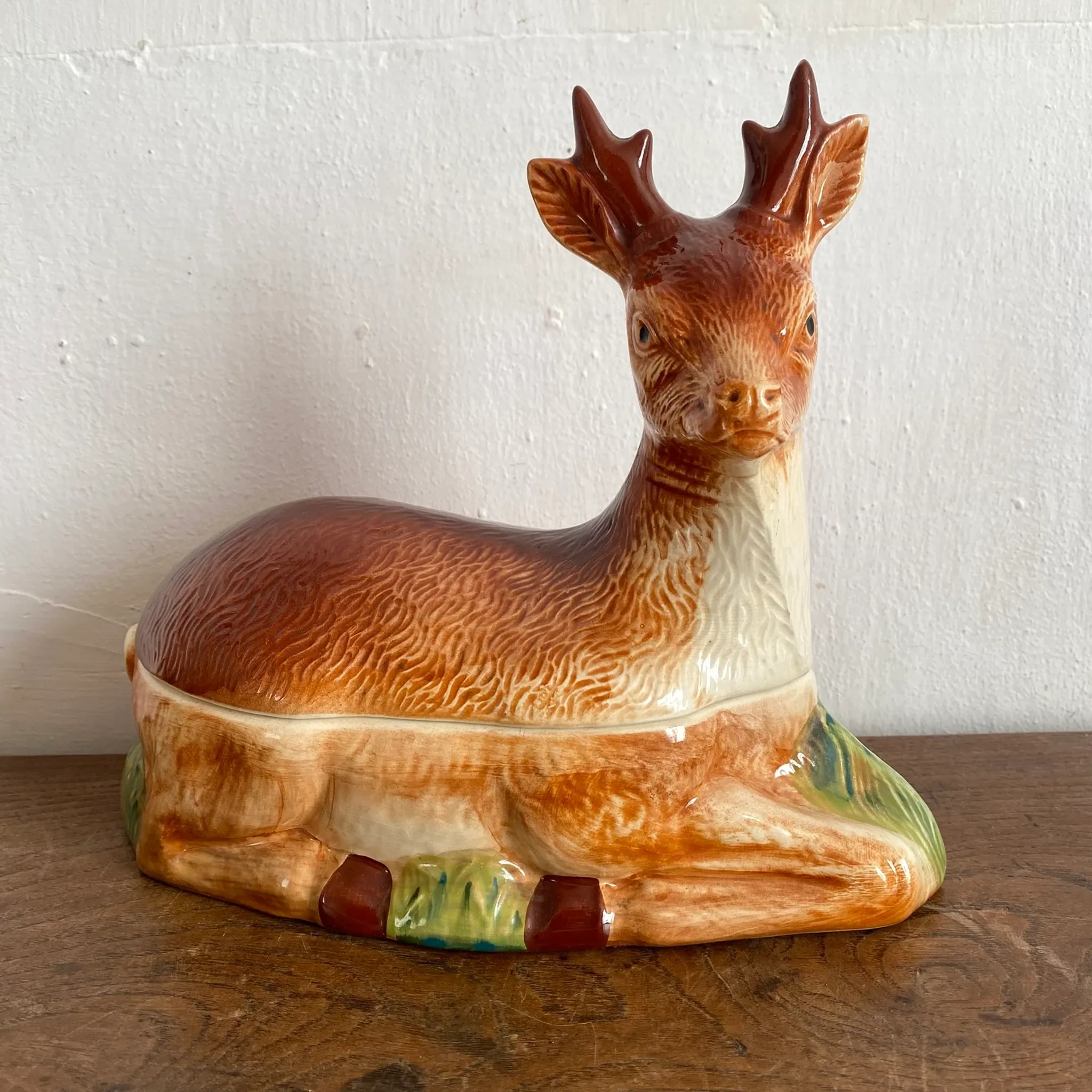 Zoomorphic terrine deer Michel Caugant