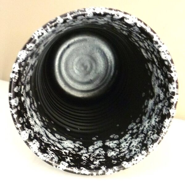 Vase rouleau, céramique émaillée, Italie, design des années 60/70