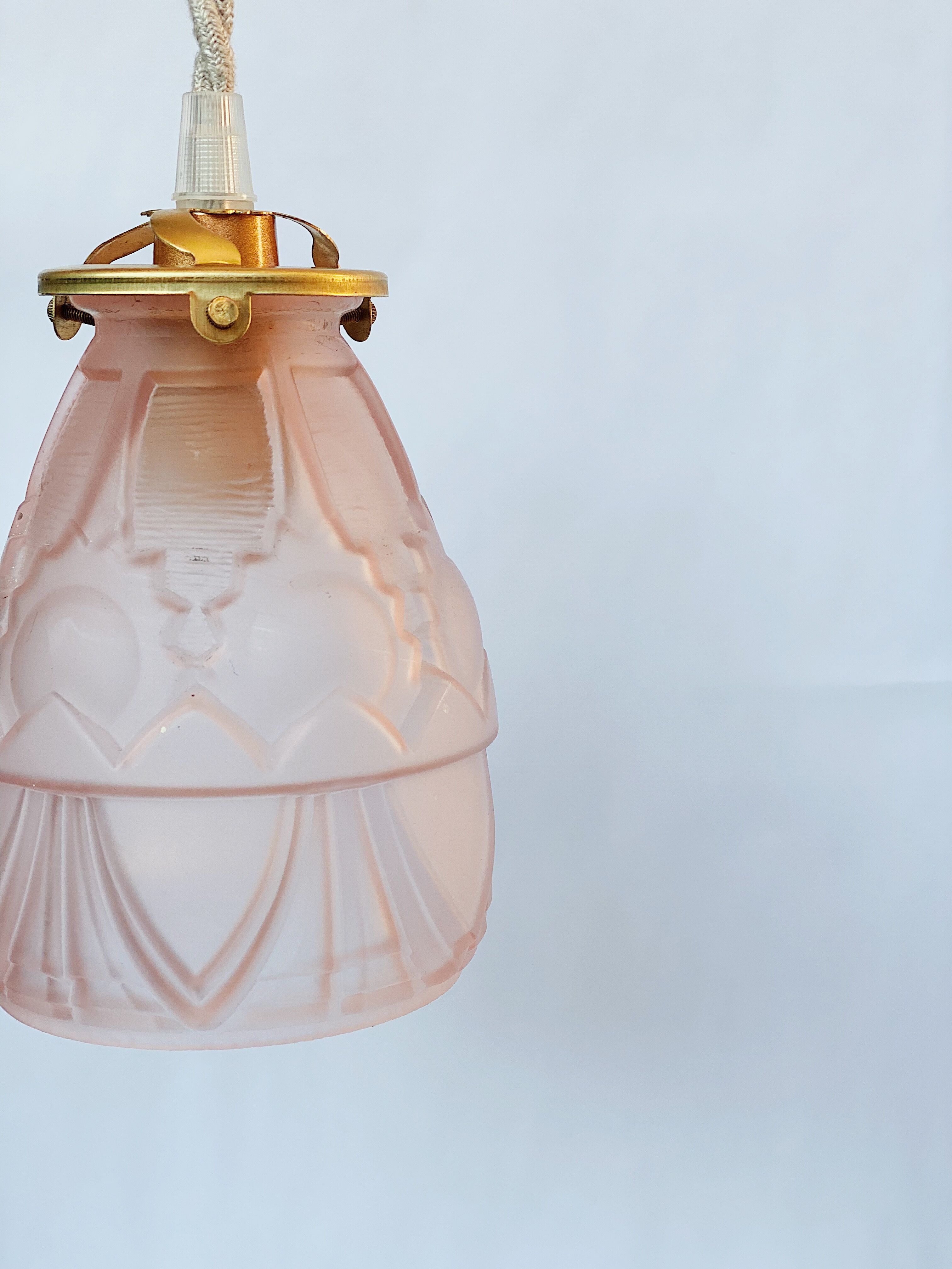 Art deco rose lamp