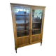 2-door cherry wood bookcase