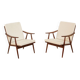 Paire de fauteuils Boomerang par Thonet 60's