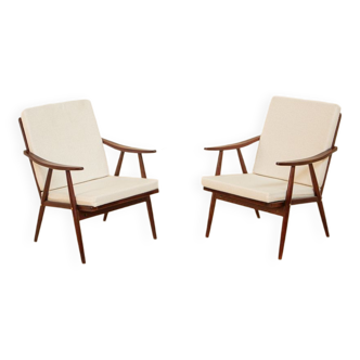 Pair of Boomerang armchairs by Thonet 60's