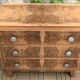 Commode art déco ronce de noyer brut