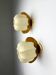 Pair of cocoon sconces with pine, Italy, 1970s