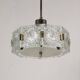 Vintage Sculptural Glass Pendant Lamp by Kamenický Šenov, 1970s