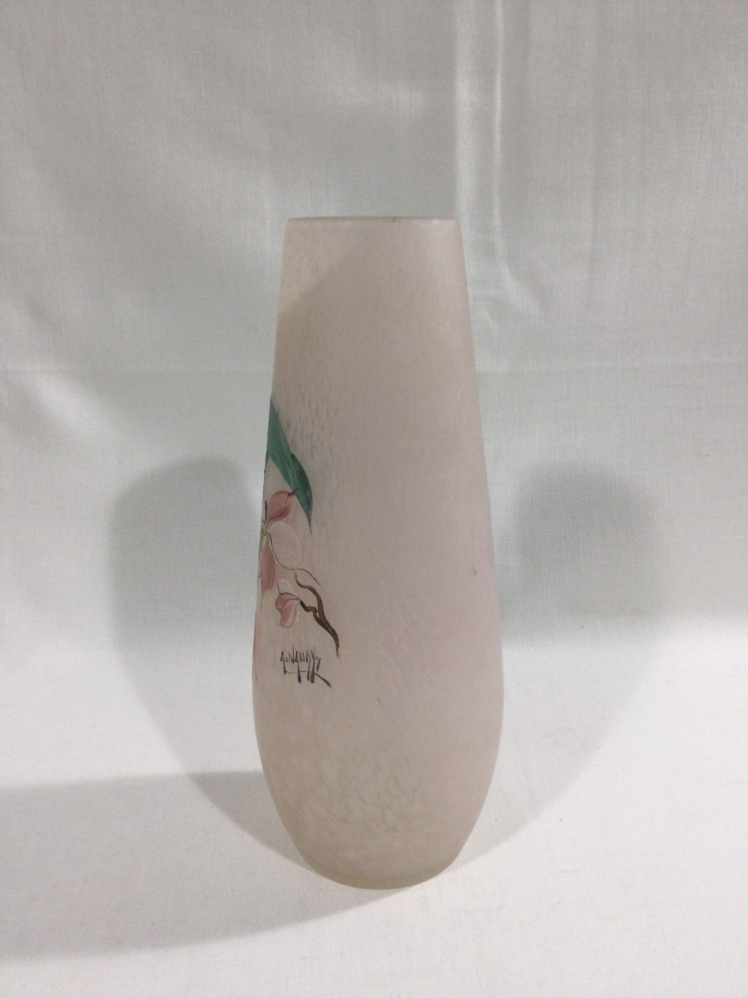 A.Naudy glass paste vase