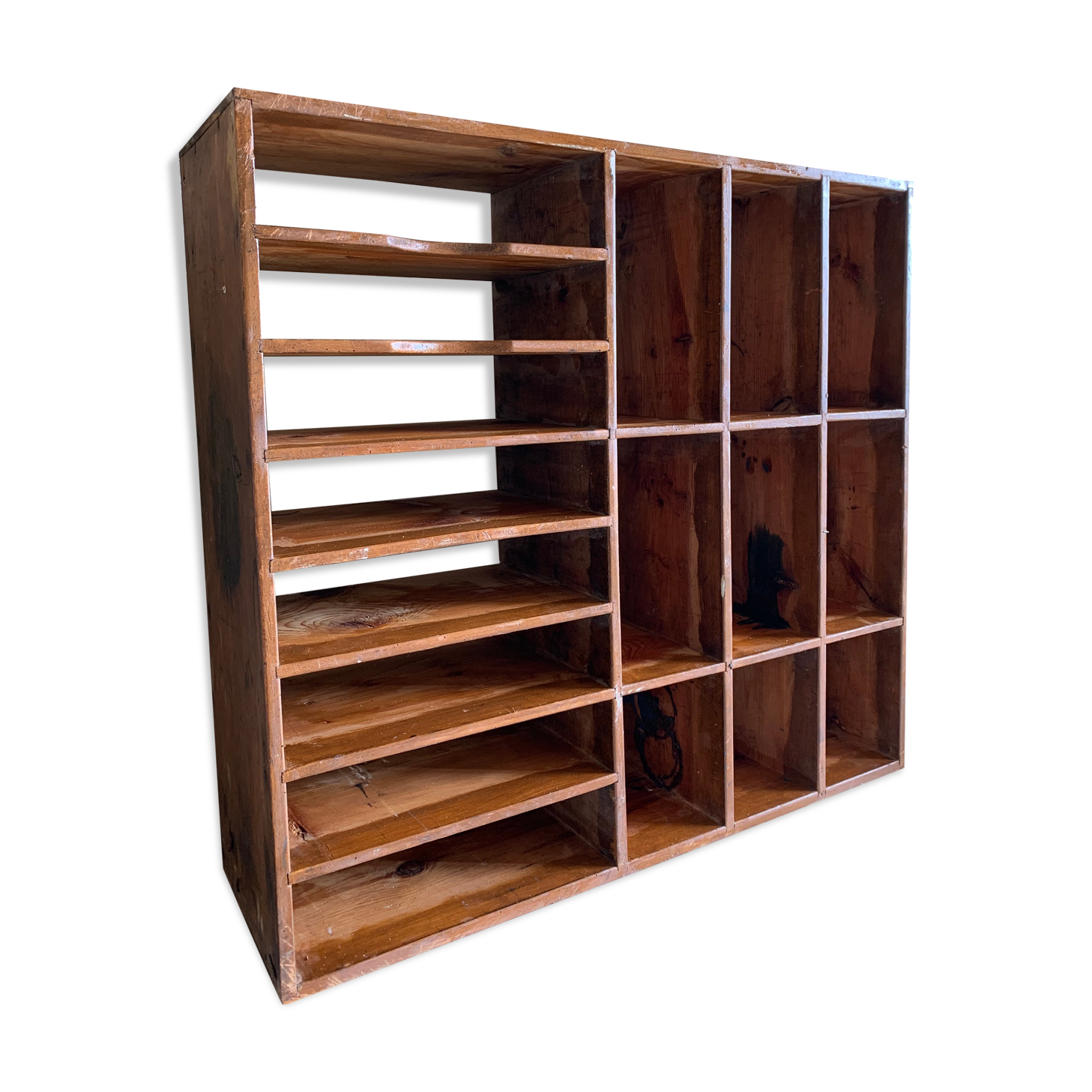 Shelf with workshop lockers