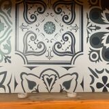 Solid wood desk, 1 drawer