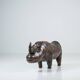 Rhinoceros Leather Footstool by Dimitri Omersa