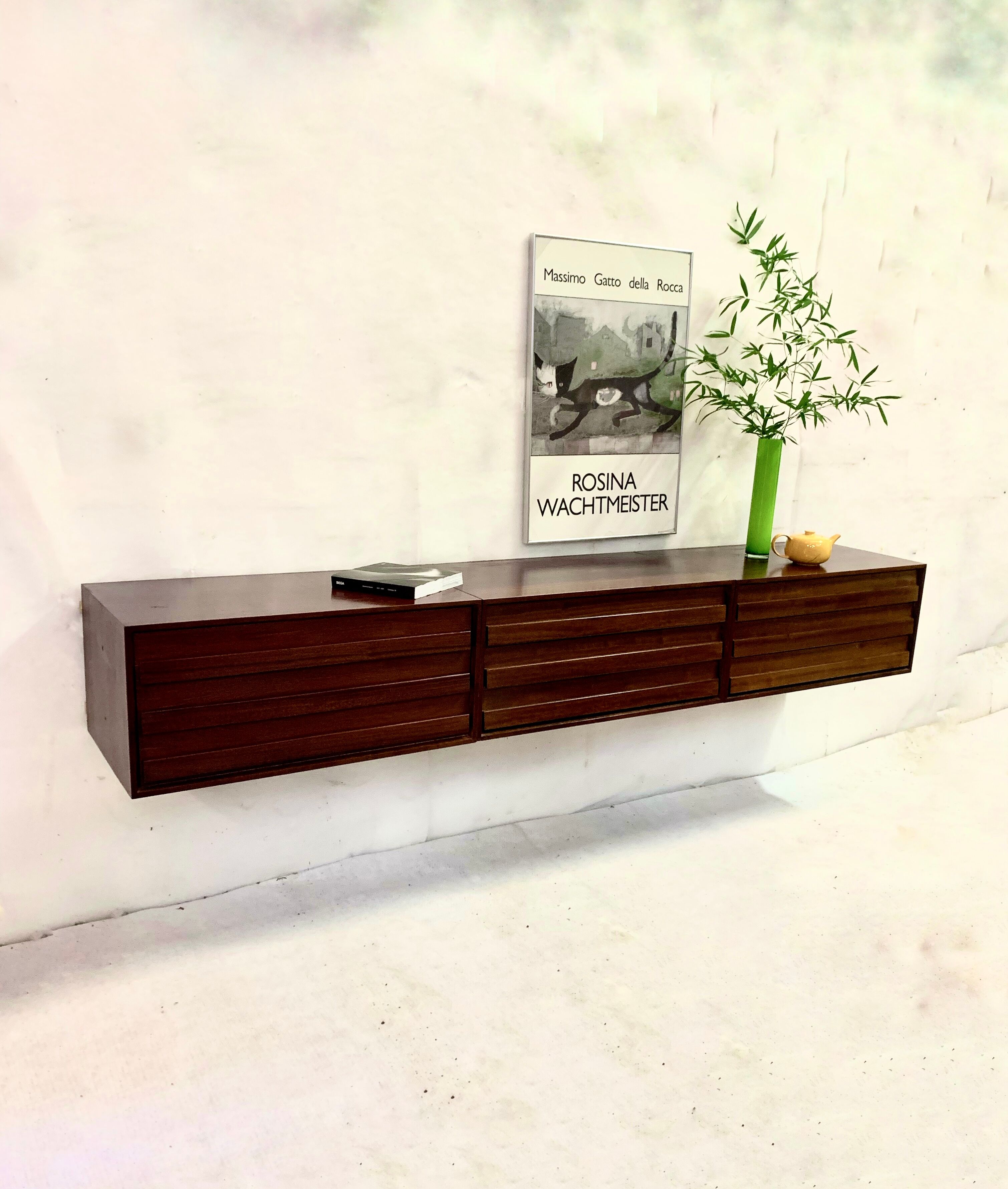 Wall sideboard palissander 1965
