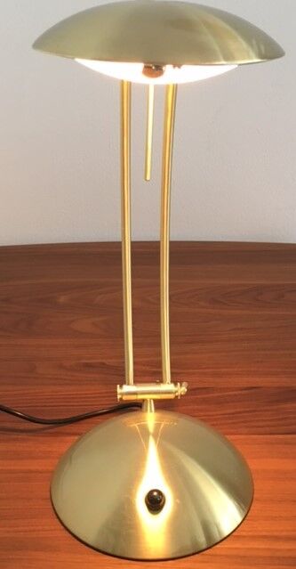 Brass lamp Bauhaus style 45 cm, 1970