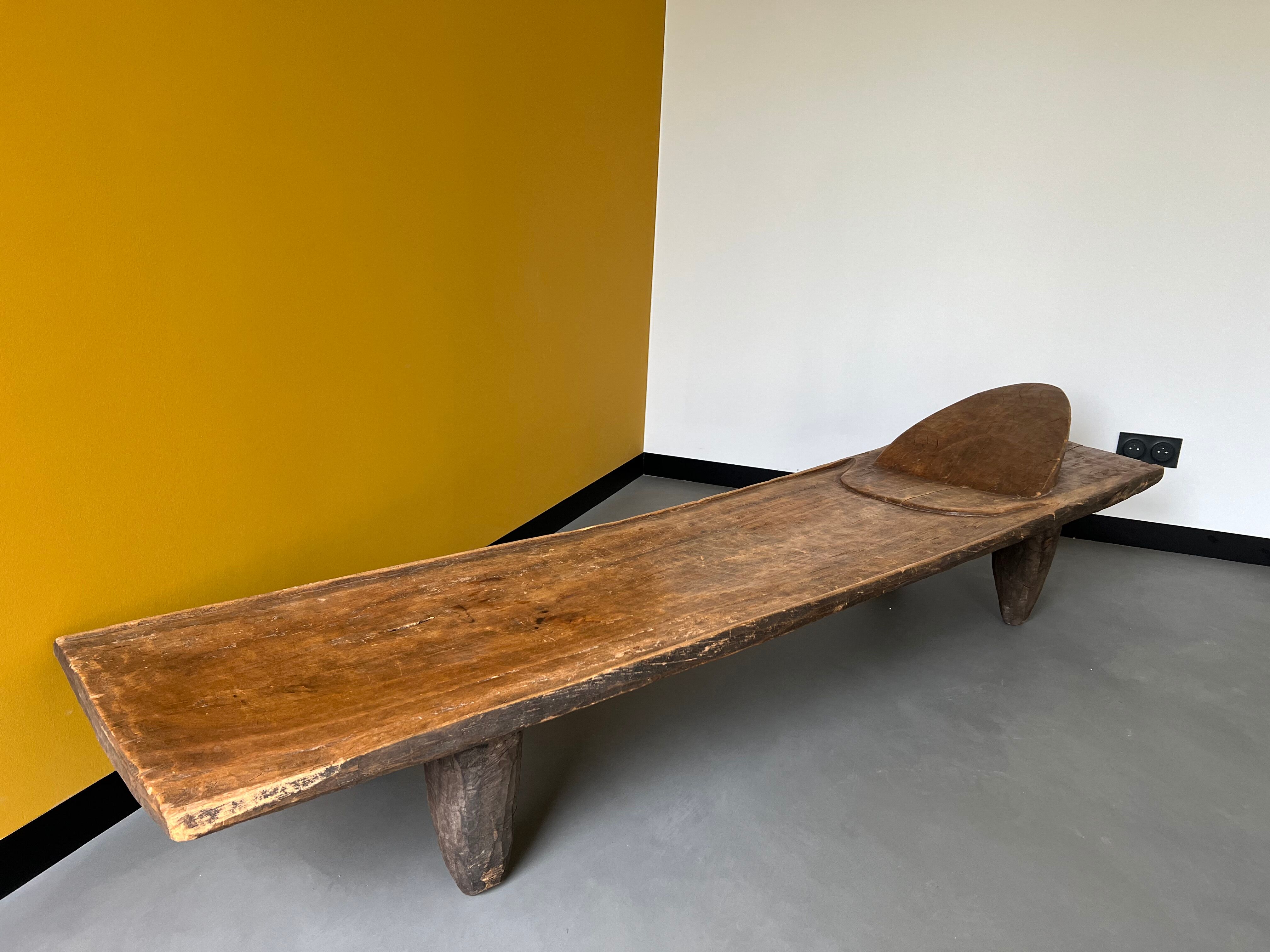 African Senoufo bench, bed, Ivory Coast, 50s