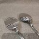Silver-plated metal stew fork and spoon by silversmith Ercuis Valencay