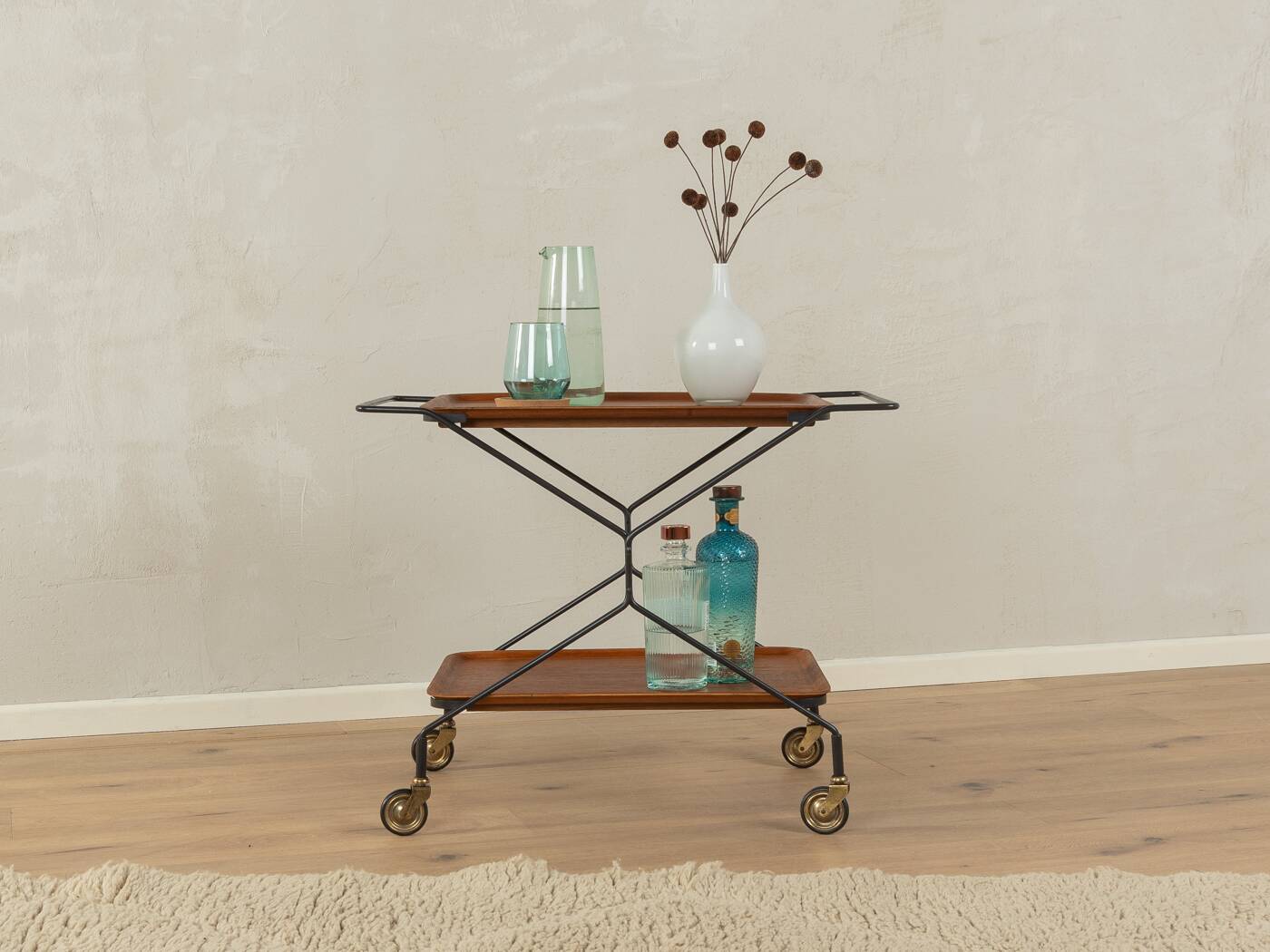 1960s serving trolley, vintage